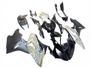 Custom 2015-2016 BMW S1000RR Motorcycle Fairing - Silver Glossy Black Matte Black