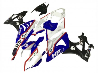 Custom 2009-2014 BMW S1000RR Motorbike Fairings - White Red Blue Black HP