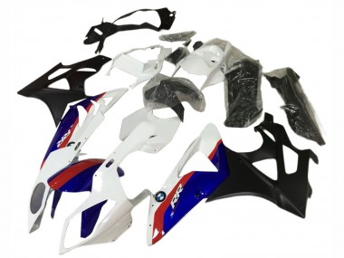 Custom 2009-2014 BMW S1000RR Motorcycle Fairings - White Red Blue Black