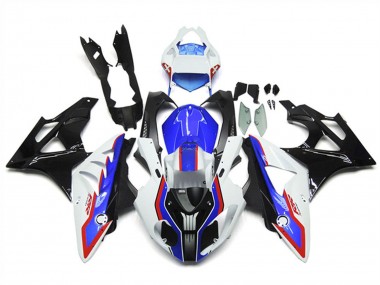 Custom 2009-2014 BMW S1000RR Motorcycle Fairings - White Red Blue Glossy Black Carbon Fiber RR
