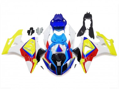 Custom 2009-2014 BMW S1000RR Motorcycle Fairings - White Red Blue Yellow