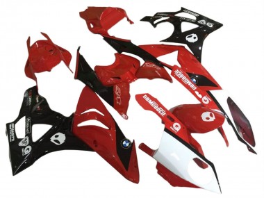 Custom 2009-2014 BMW S1000RR Motorcycle Fairings - Red White Glossy Black