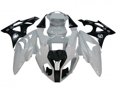 Custom 2009-2014 BMW S1000RR Motorcycle Fairings - White Glossy Black