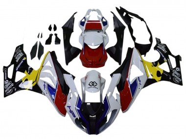 Custom 2009-2014 BMW S1000RR Motorcycle Fairings - White Red Yellow Black Castrol