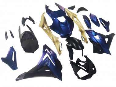 Custom 2014-2016 BMW S1000R Motorcycle Fairings - Matte Dark Blue