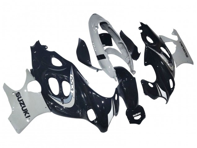 2004-2006 Suzuki GSX600F/GSX750F Motorcycle Fairing - Glossy Black Grey