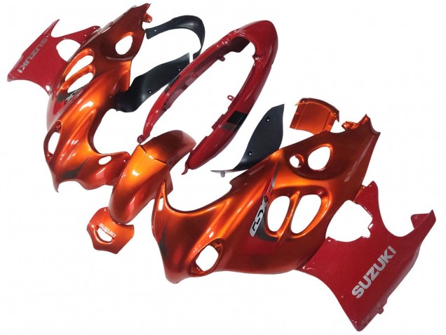 2004-2006 Suzuki GSX600F/GSX750F Motorcycle Fairings - Burnt Orange White Logo