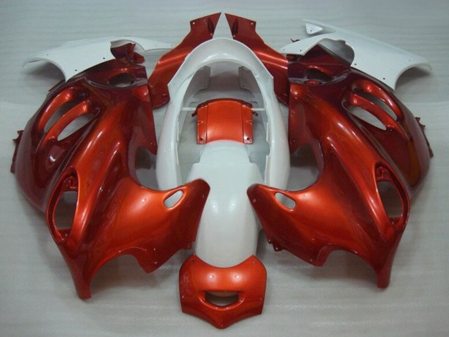 2004-2006 Suzuki GSX600F/GSX750F Motorcycle Fairings - Burnt Orange White