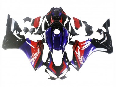 Custom 2017-2023 Honda CBR1000RR Motorcycle Fairings - Red Blue Glossy Black