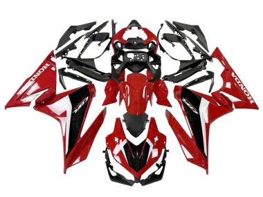 Custom 2022-2023 Honda CBR500R Motorcycle Fairing - Red White Black