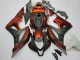 2007-2008 Honda CBR600RR Motorcycle Fairing Kits - Orange Matte Black