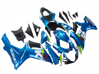 Custom 2011-2024 Suzuki GSXR 600 / GSXR 750 Motorcycle Fairings - Light Blue Green White Red