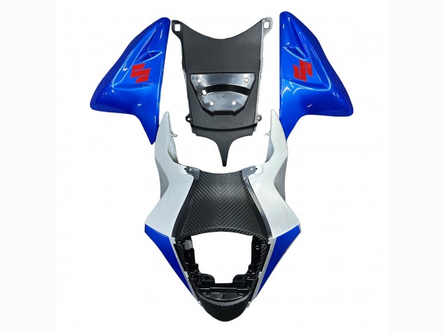 2011-2024 Suzuki GSXR 600 / GSXR 750 Motorcycle Fairings - Blue Silver Ecstar