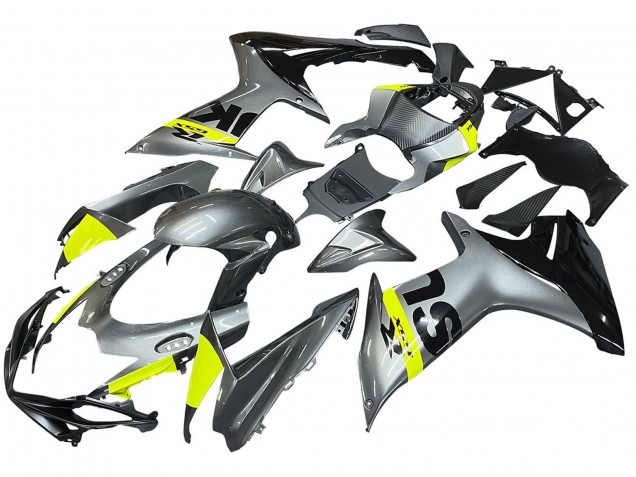 2011-2024 Suzuki GSXR 600 / GSXR 750 Motorcycle Fairings - Silver Yellow Black