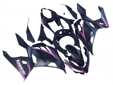 Custom 2018-2024 Kawasaki Ninja 400 Motorcycle Fairings - Matte Black Pink
