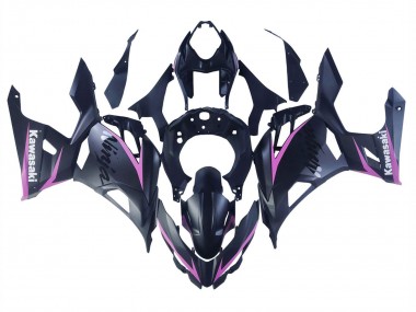 Custom 2018-2024 Kawasaki Ninja 400 Motorcycle Fairings - Matte Black Pink