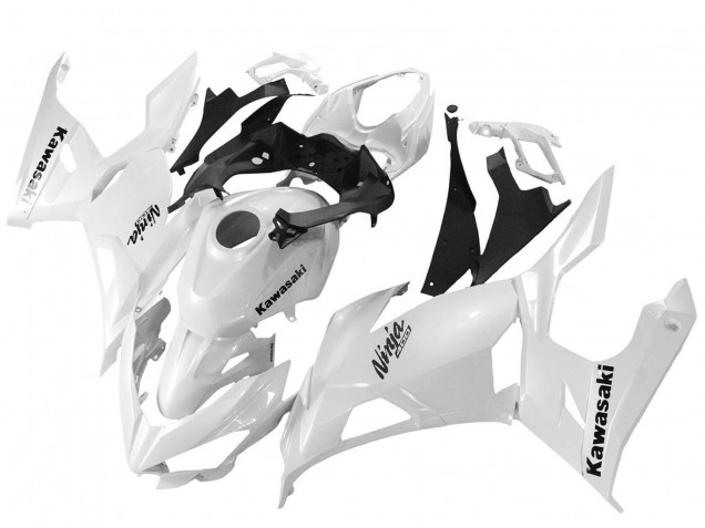 2018-2024 Kawasaki Ninja 400 Motorcycle Fairings - Glossy White