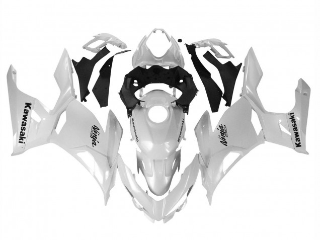 2018-2024 Kawasaki Ninja 400 Motorcycle Fairings - Glossy White