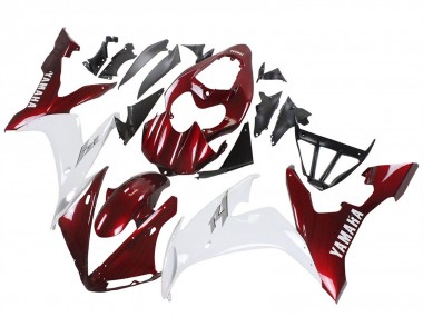 Custom 2004-2006 Yamaha YZF 1000 R1 Motorcycle Fairings - Red White