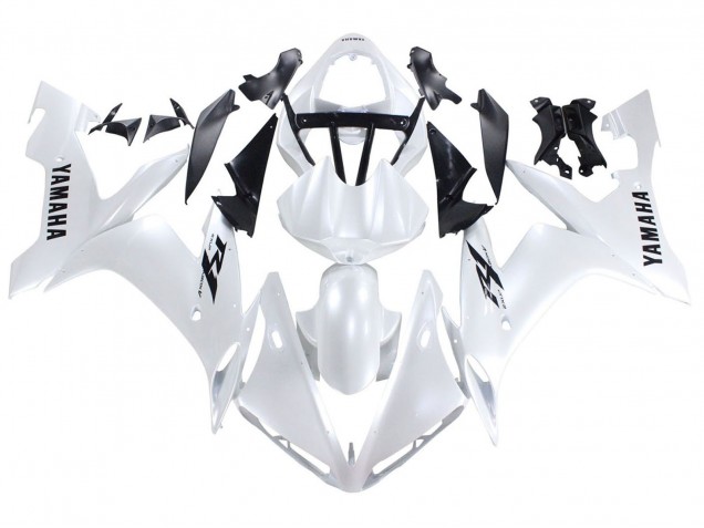 2004-2006 Yamaha YZF 1000 R1 Motorcycle Fairings - Pearl White Black Decals