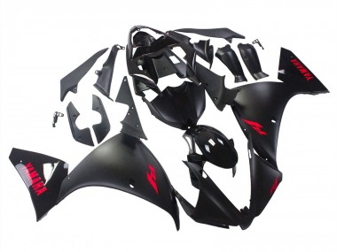 Custom 2012-2014 Yamaha YZF 1000 R1 Motorcycle Fairings - Glossy Black Matte Black Red