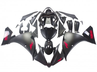 Custom 2012-2014 Yamaha YZF 1000 R1 Motorcycle Fairings - Glossy Black Matte Black Red
