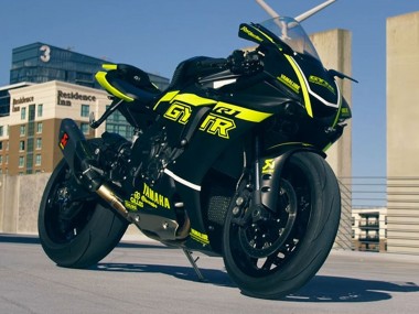 Custom 2020-2025 Yamaha YZF 1000 R1 Motorcycle Fairings - Glossy Black Fluorescent Yellow