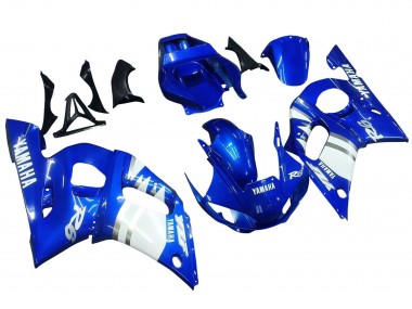 Custom 1998-2002 Yamaha YZF 600 R6 Motorcycle Fairings - Blue White
