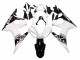 2003-2004 Yamaha YZF R6 Motorcycle Fairing - White Glossy Black