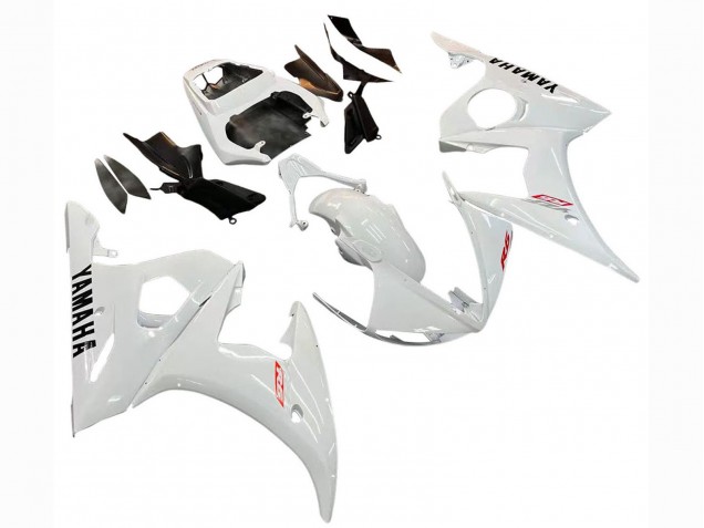 2006-2009 Yamaha YZF R6S Motorcycle Fairing Kits - White