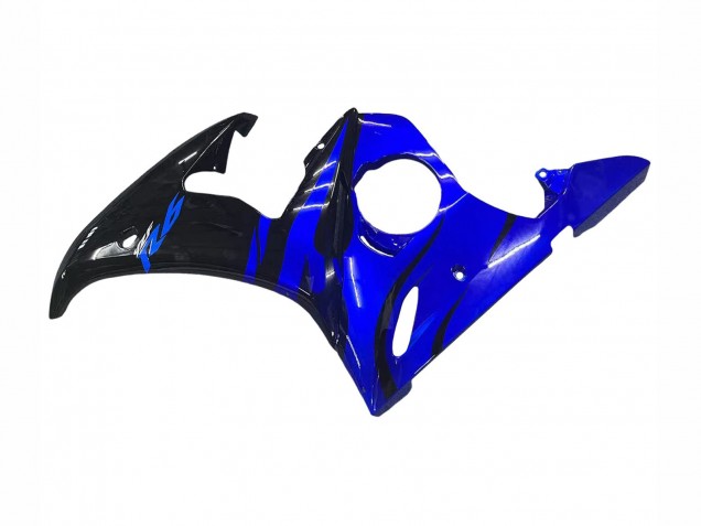 2006-2009 Yamaha YZF R6S Motorcycle Fairings - Blue Glossy Black