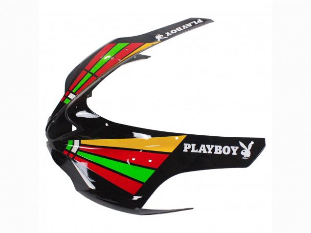 2007-2008 Kawasaki ZX6R Motorcycle Fairings - Colorful Playboy 223