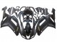 2007-2008 Kawasaki ZX6R Motorcycle Fairings - Matte Black with Yellow Logo Ninja