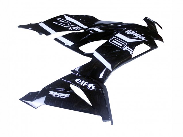 2019-2022 Kawasaki ZX6R Motorcycle Fairings - Glossy Black White