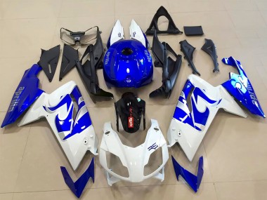 Custom 2006-2011 Aprilia RS125 Motorcycle Fairings - White Blue Black