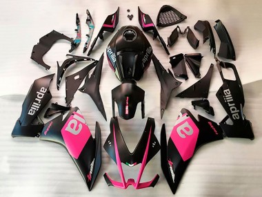 Custom 2006-2011 Aprilia RS125 Motorcycle Fairings - Matte Black Pink