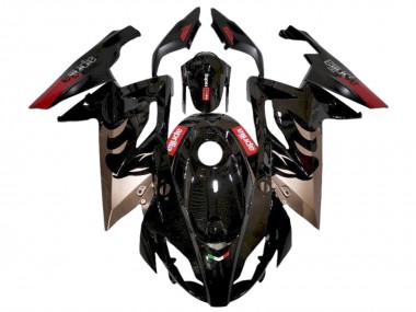 Custom 2006-2011 Aprilia RS125 Motorcycle Fairings - Glossy Black Red