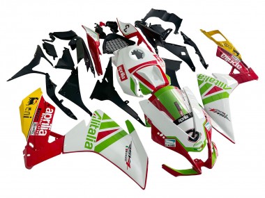Custom 2012-2018 Aprilia RS4 50 125 Motorcycle Fairing - White Red Green Yellow Alitalia