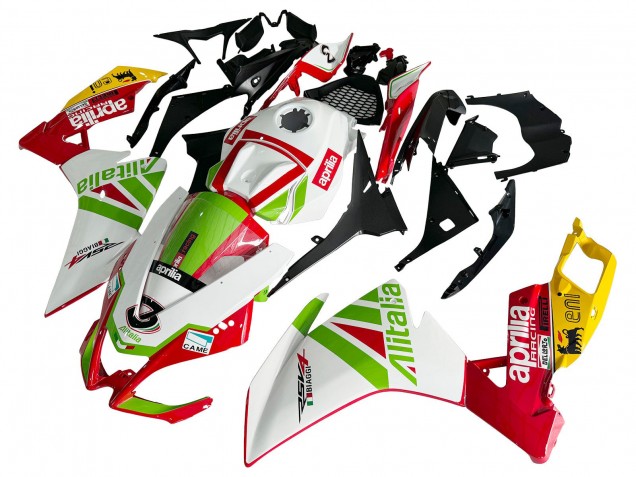2012-2019 White Red Green Yellow Alitalia Aprilia RS4 50 125 Motorcycle Fairing