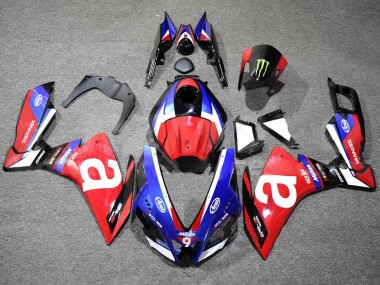 Custom 2012-2018 Aprilia RS4 50 125 Motorcycle Fairings - White Blue Red