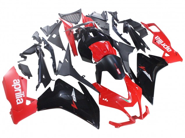 2012-2018 Aprilia RS4 50 125 Motorcycle Fairings - Red Glossy Black