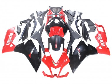 Custom 2012-2018 Aprilia RS4 50 125 Motorcycle Fairings - Red Glossy Black