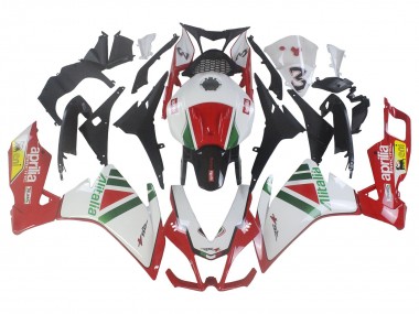Custom 2012-2018 Aprilia RS4 50 125 Motorcycle Fairing Kits - White Red Green Yellow Alitalia