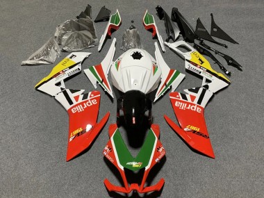 Custom 2012-2018 Aprilia RS4 50 125 Motorcycle Fairings - White Red Green Yellow