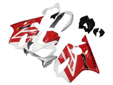 Custom 2004-2007 Honda CBR600 F4i Motorcycle Fairings - White Red