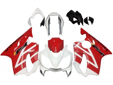 Custom 2004-2007 Honda CBR600 F4i Motorcycle Fairings - White Red