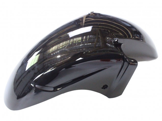 1996-2007 Honda CBR1100XX Blackbird Motorcycle Fairing - Glossy Black Green Flame