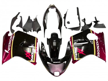 Custom 1996-2007 Honda CBR1100XX Blackbird Motorcycle Fairings - Glossy Black Red Yellow