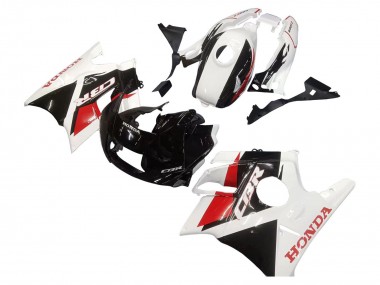 Custom 1991-1994 Honda CBR600 F2 Motorcycle Fairings - White Red Glossy Black
