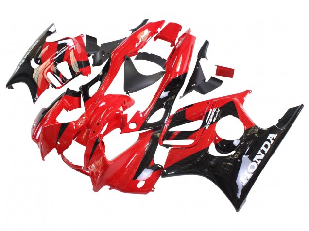 1997-1998 Honda CBR600 F3 Motorcycle Fairings - Red Glossy Black